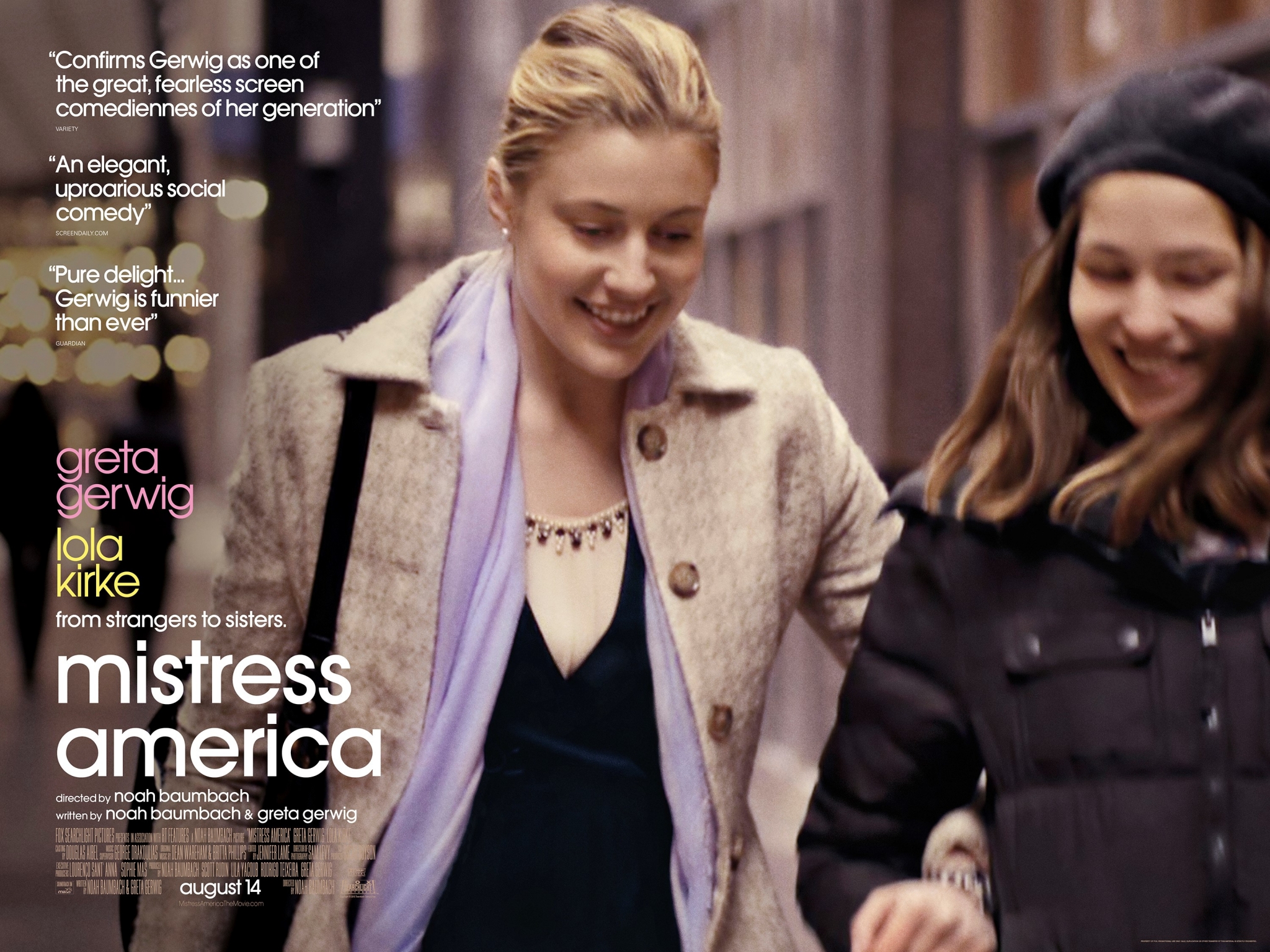 Road to Cinema Talks ‘Mistress America’ with Noah Baumbach, Greta Gerwig, and Lola Kirke